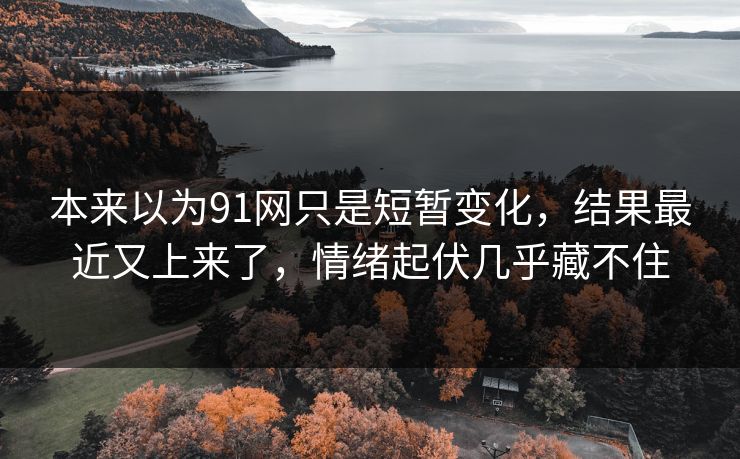 本来以为91网只是短暂变化，结果最近又上来了，情绪起伏几乎藏不住  第1张